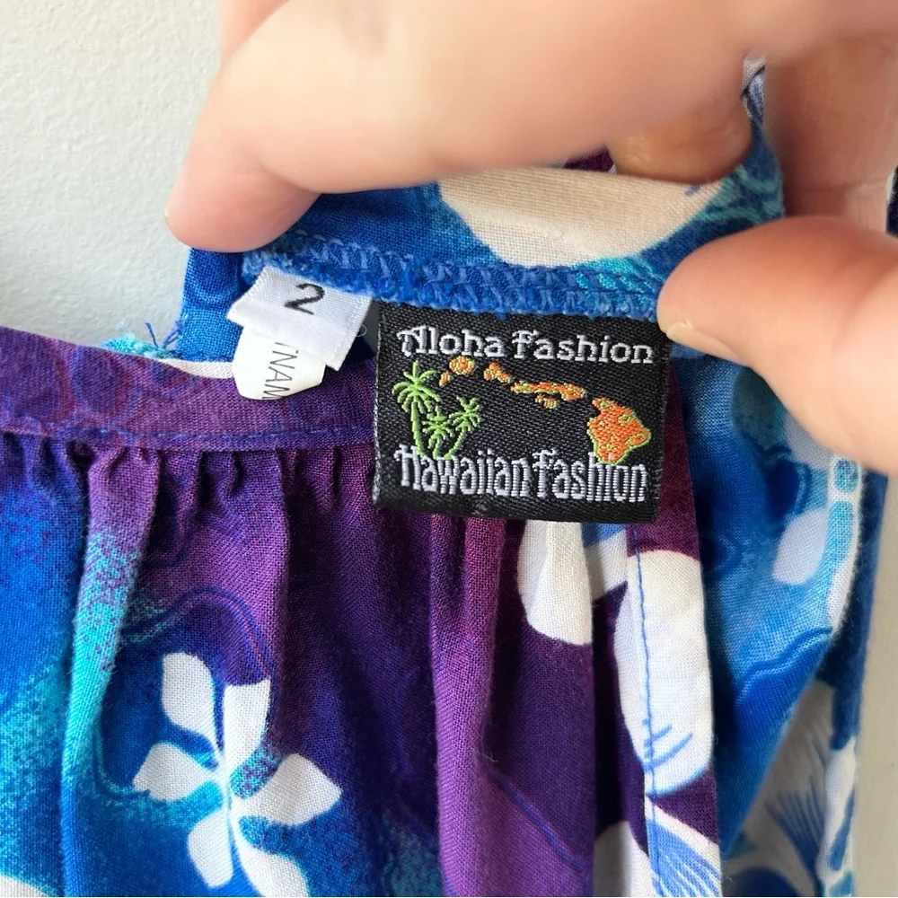 Toddler hawaiian floral sleeveless sundress